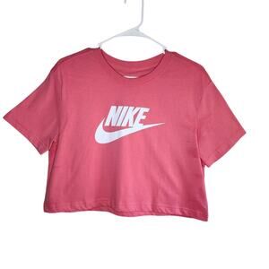 Nike Crop Top Pink Size Small Loose fit Womens